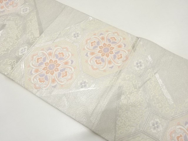 花蜀江模様織り出し　袋帯